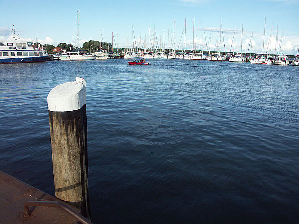 Hafen von Breege, Sicht vom Kai